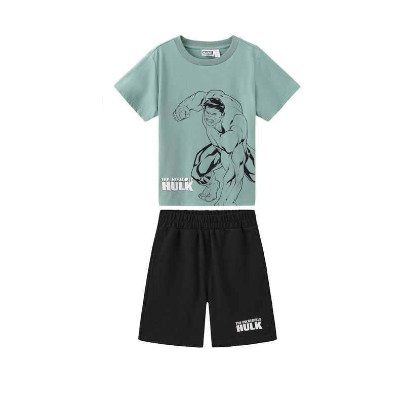 The Incredible Hulk ChildrensKids Incredible Hulk TShirt  Shorts Set  Green
